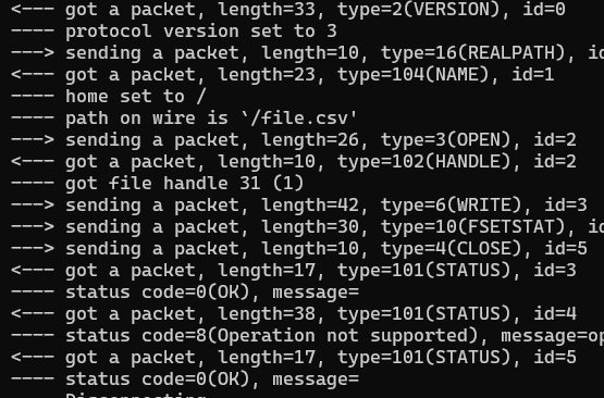 lftp in terminal